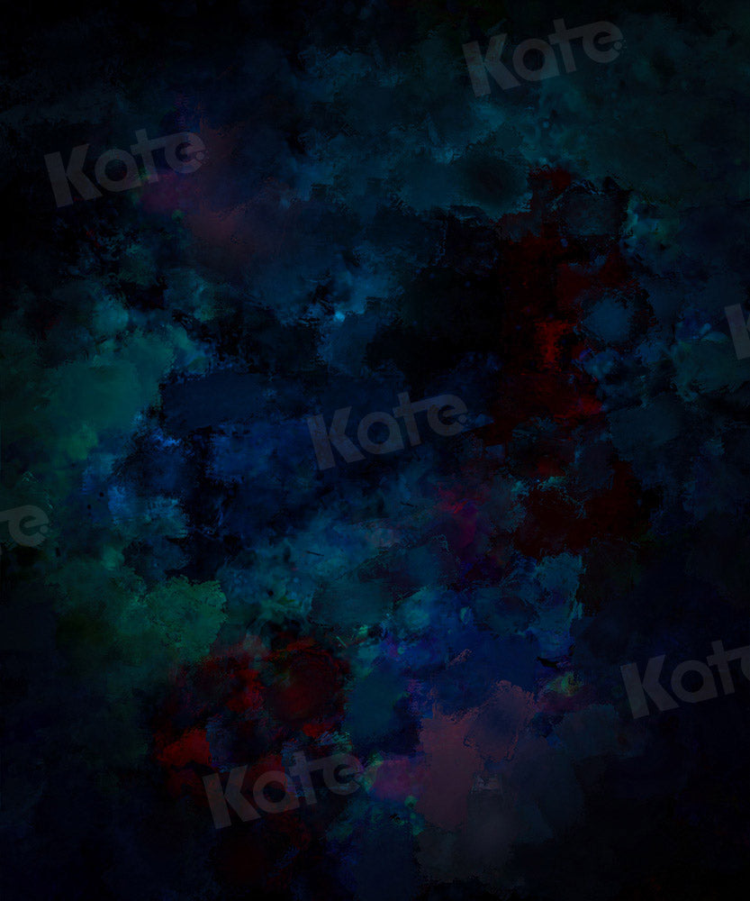 Kate Abstract Blue Green Red Blooming Backdrop Designed by Kate Image - Kate Backdrop AU