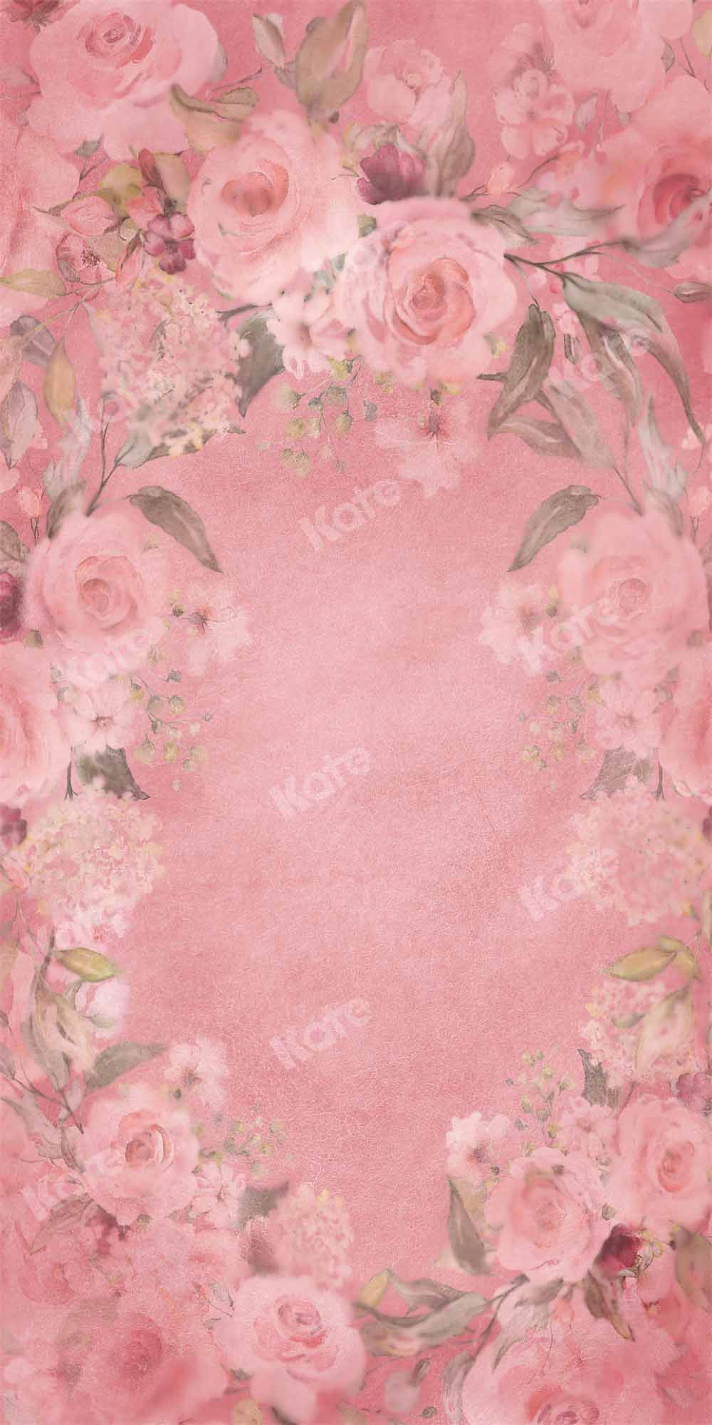 Kate Abstract Valentine's Day Backdrop Pink Rose Designed by GQ - Kate Backdrop AU