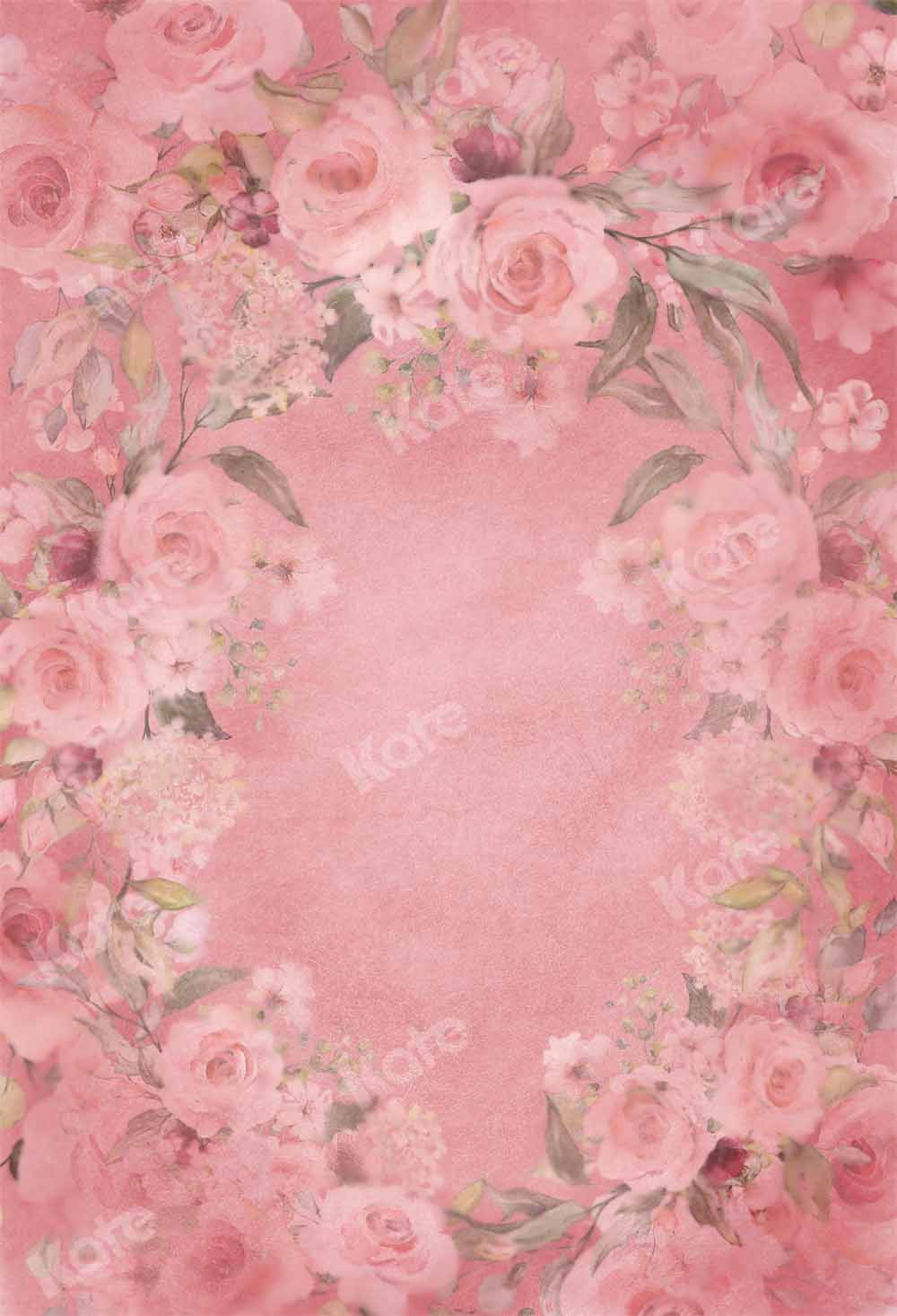 Kate Abstract Valentine's Day Backdrop Pink Rose Designed by GQ