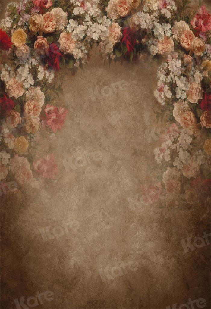 Kate Brown Abstract Floral Backdrop for Photography - Kate Backdrop AU