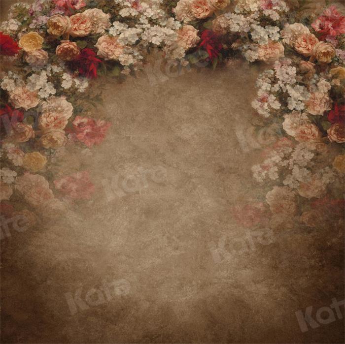 Kate Brown Abstract Floral Backdrop for Photography - Kate Backdrop AU