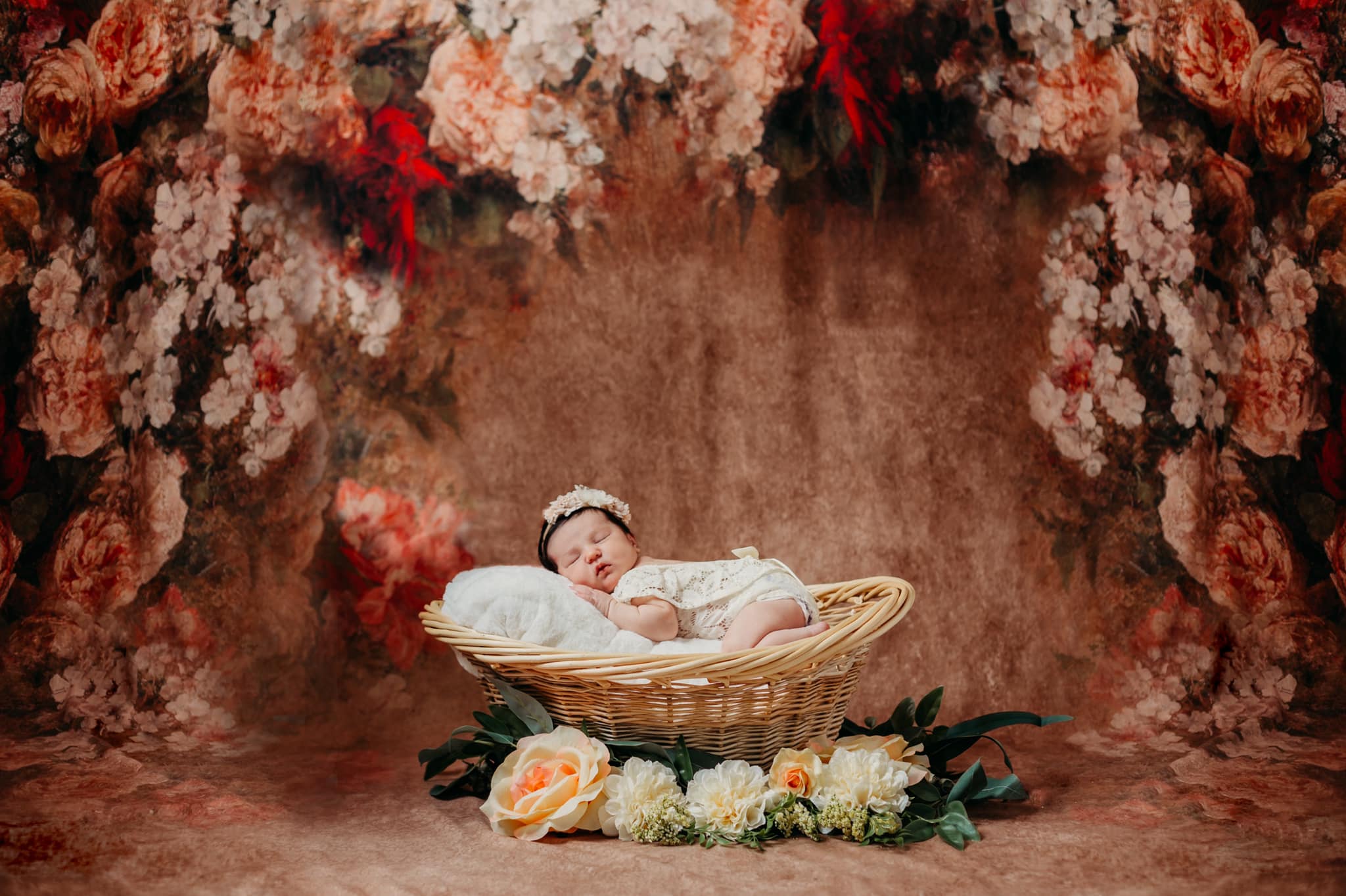 Kate Brown Abstract Floral Backdrop for Photography - Kate Backdrop AU