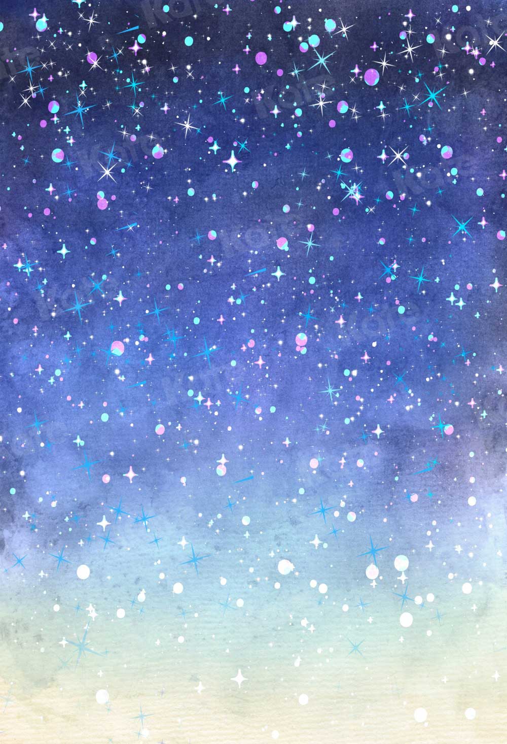 Kate Sky Backdrop Glitter Blue mixed Purple Star Starry Night for Photography - Kate Backdrop AU