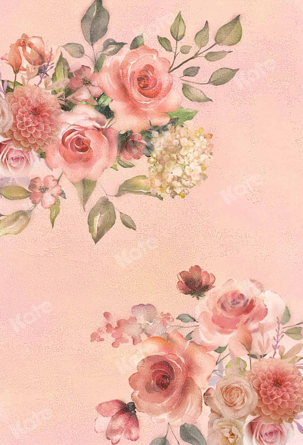 Kate Floral Vintage Backdrop Texture Abstract Designed by Chain Photography