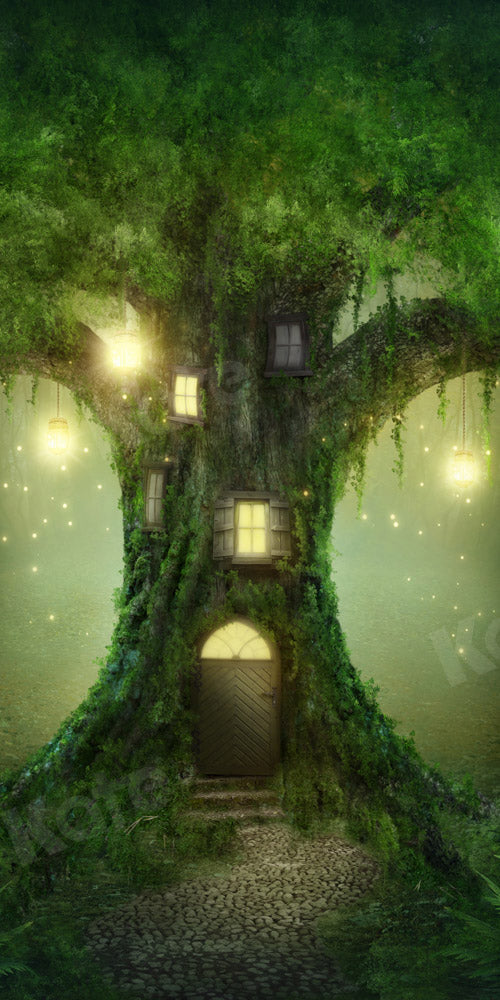 Kate Enchanted Forest Backdrop Dream Tree House Designed by Chain Photography - Kate Backdrop AU