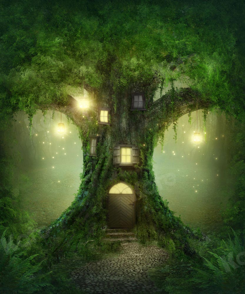 Kate Enchanted Forest Backdrop Dream Tree House Designed by Chain Photography - Kate Backdrop AU