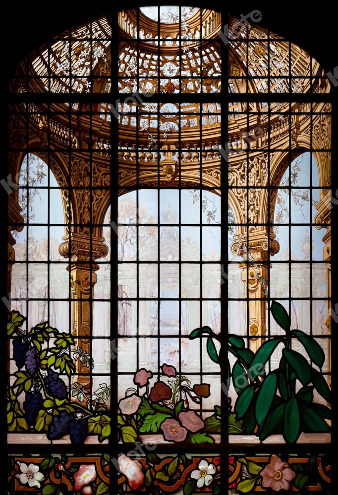 Kate Ornate Flower Window Backdrop Interior Designed by Chain Photography - Kate Backdrop AU