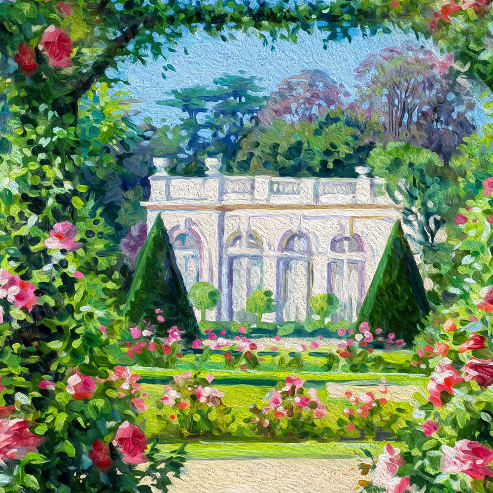 Kate Spring Garden Backdrop Flowers Painting for Photography