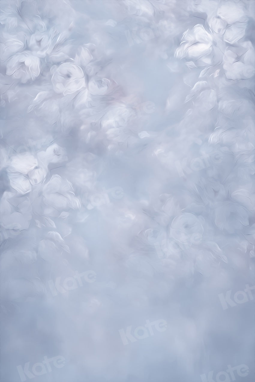 Kate Blue Abstract Backdrop Floral Fine Art Designed by Uta Mueller Photography - Kate Backdrop AU