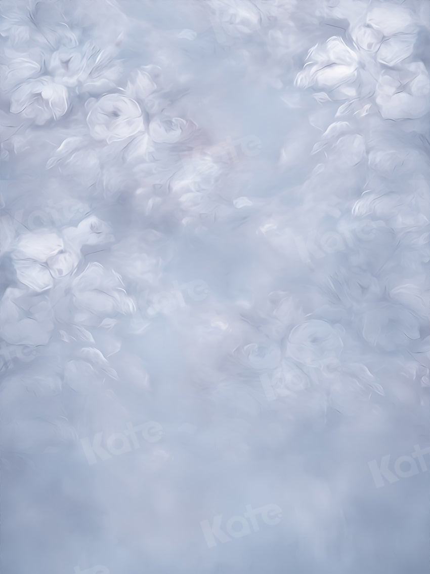 Kate Blue Abstract Backdrop Floral Fine Art Designed by Uta Mueller Photography - Kate Backdrop AU
