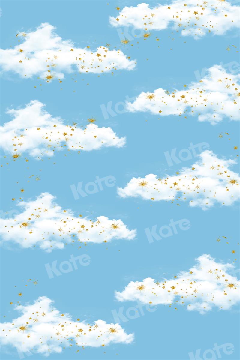 Kate Sweep Blue Sky Backdrop White Cloud Summer for Photography - Kate Backdrop AU