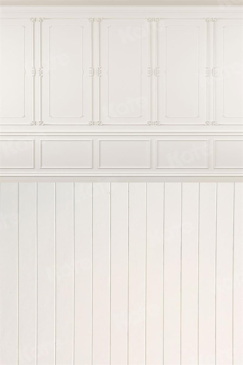 Kate Retro White Wall Wood Splicing Backdrop for Photography - Kate Backdrop AU
