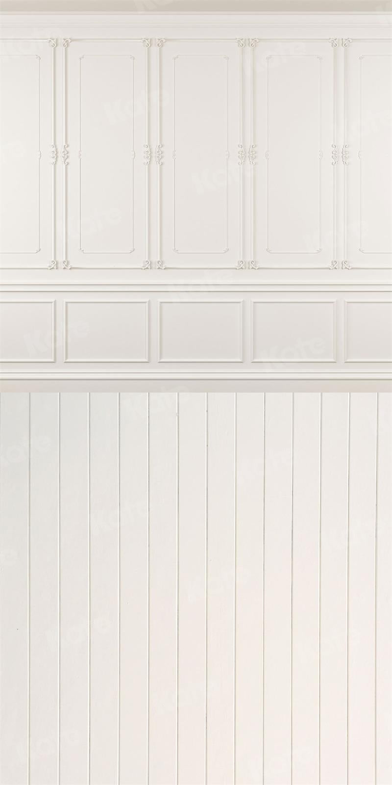 Kate Retro White Wall Wood Splicing Backdrop for Photography - Kate Backdrop AU