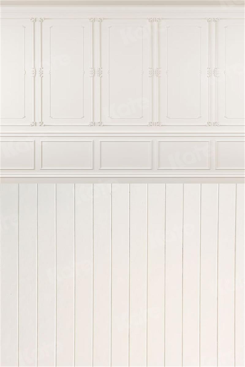 Kate Retro White Wall Wood Splicing Backdrop for Photography - Kate Backdrop AU