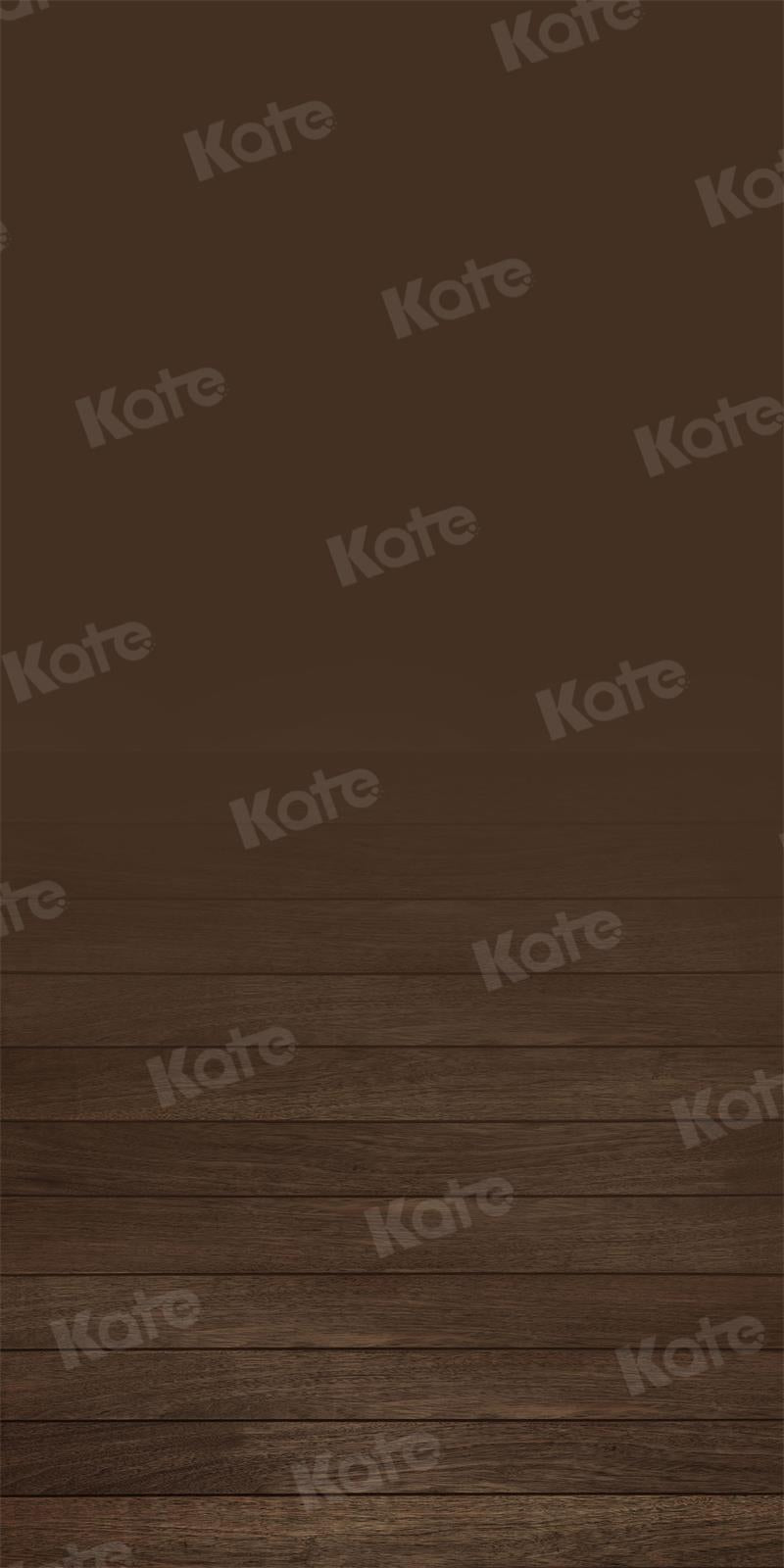 Kate Sweep Chocolate Color Vintage Backdrop Wood Plank Texture for Photography