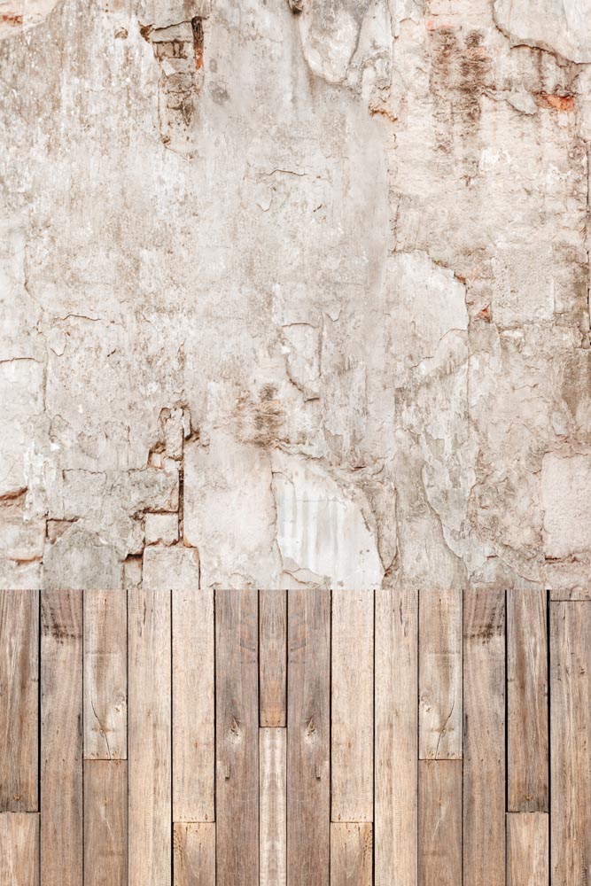 Kate Retro Brick Wall Plank Stitching Backdrop Designed by Kate Image - Kate Backdrop AU