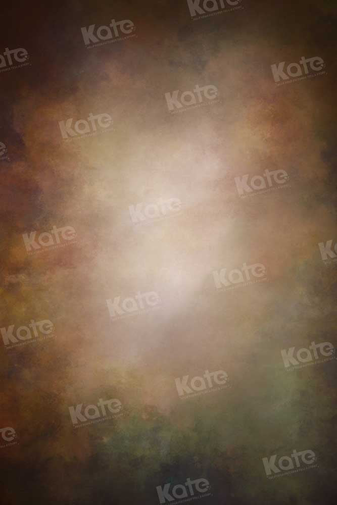 Kate Abstract Backdrop Film Brown mixed Green Designed by Chain Photography