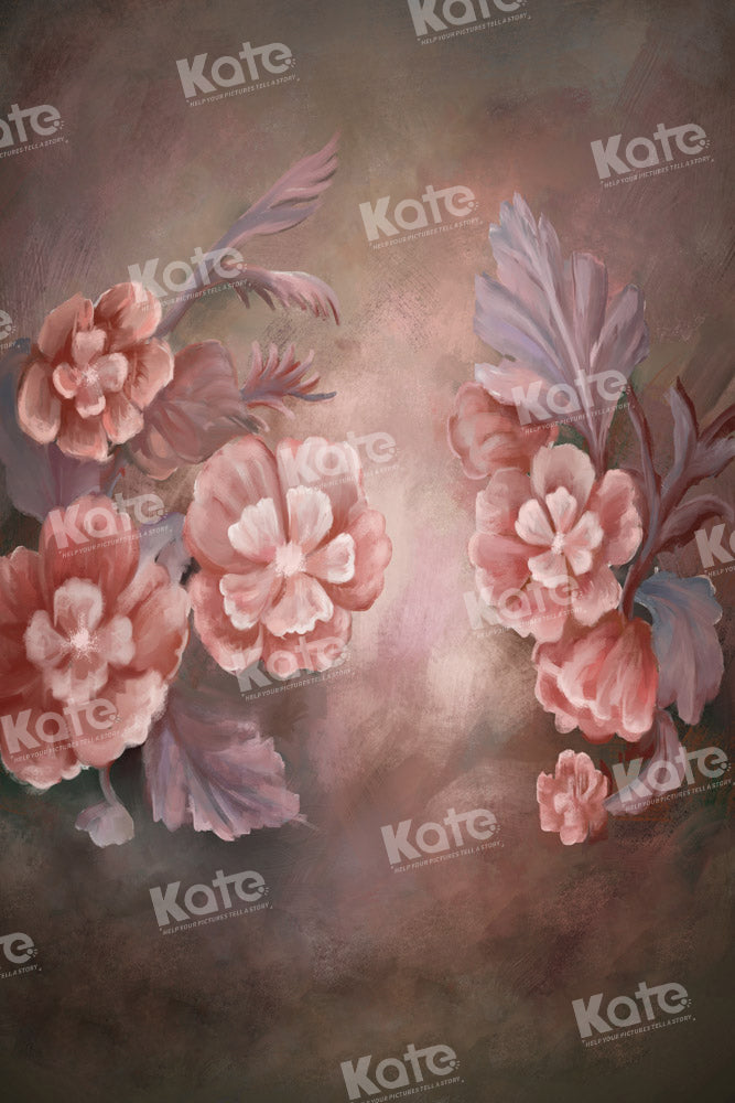 Kate Vintage Flowers Hand Painted Backdrop Fine Art Designed by GQ - Kate Backdrop AU