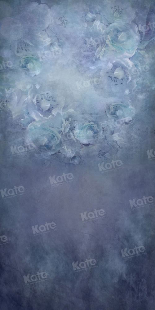 Kate Blue Floral Backdrop Designed by Kate Image - Kate Backdrop AU