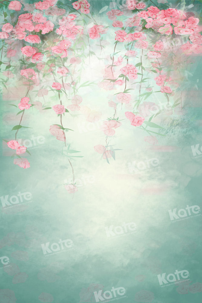 Kate Green Fine Art Backdrop Flowers Hand Painted Designed by GQ - Kate Backdrop AU