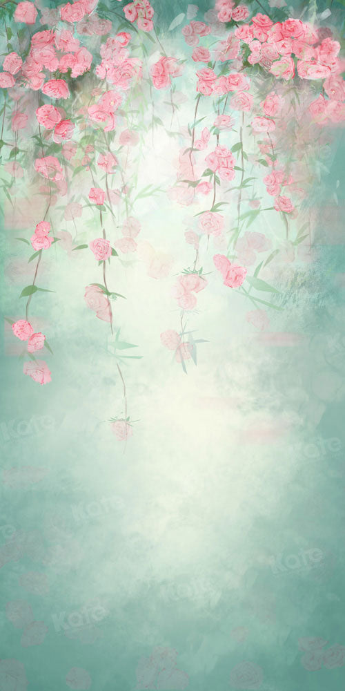 Kate Fine Art Floral Green Backdrop for Photography Designed by GQ