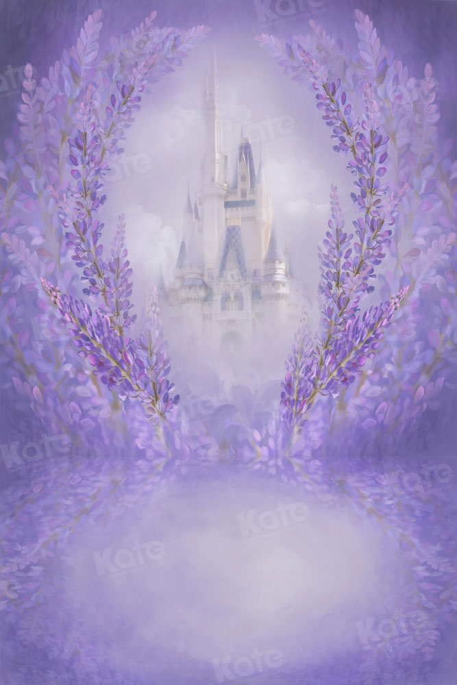 Kate Purple Castle Backdrop Fine Art Flowers Designed by GQ