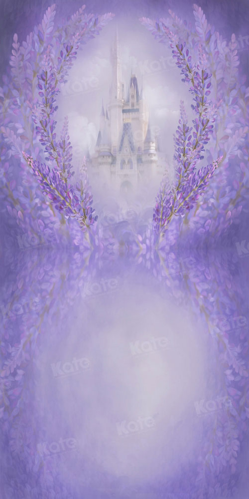 Kate Purple Flower Castle Backdrop Fine Art Designed by GQ