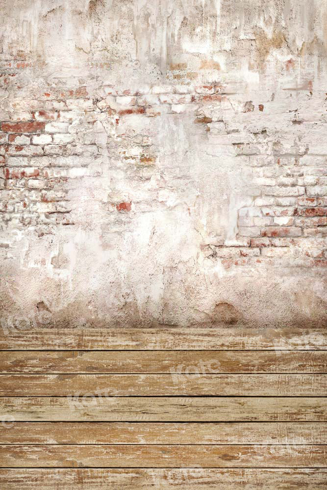 Kate Brick Wall Wood Splicing Backdrop Designed by Chain Photography - Kate Backdrop AU