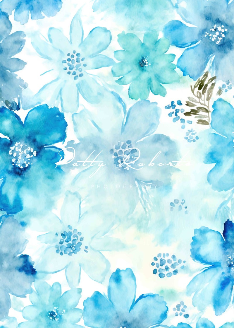 Kate Blue Spring Blue Backdrop Designed by Patty Robertss - Kate Backdrop AU