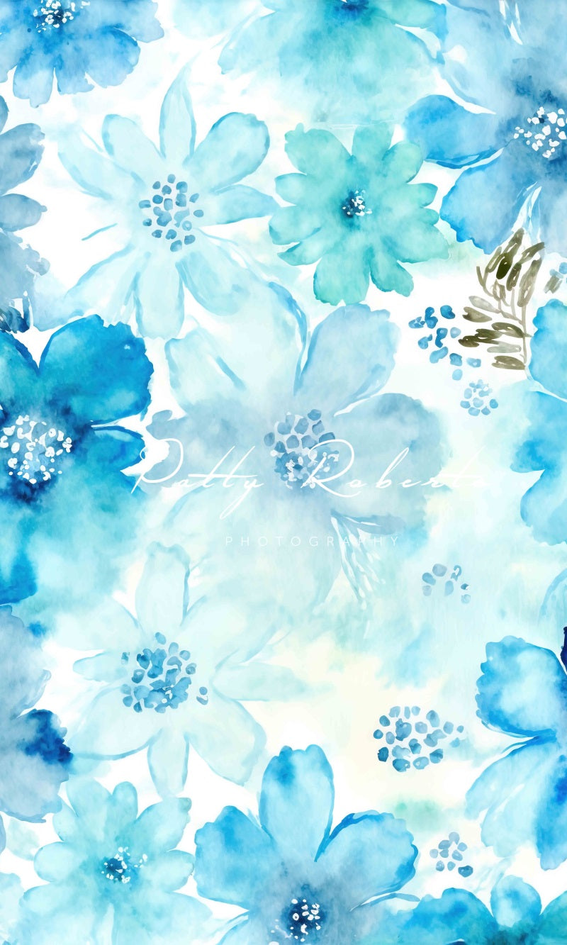 Kate Blue Spring Blue Backdrop Designed by Patty Roberts
