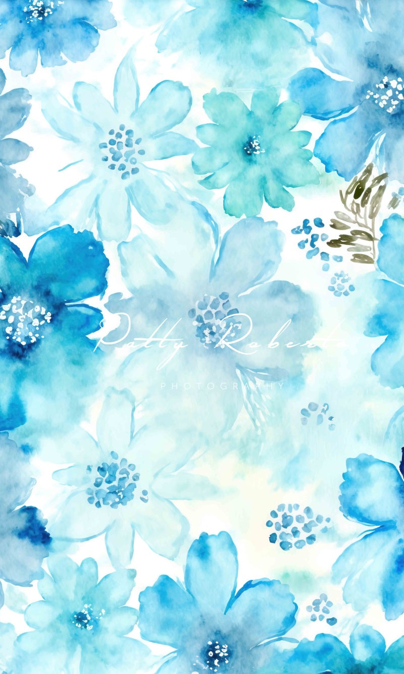 Kate Blue Spring Blue Backdrop Designed by Patty Robertss - Kate Backdrop AU