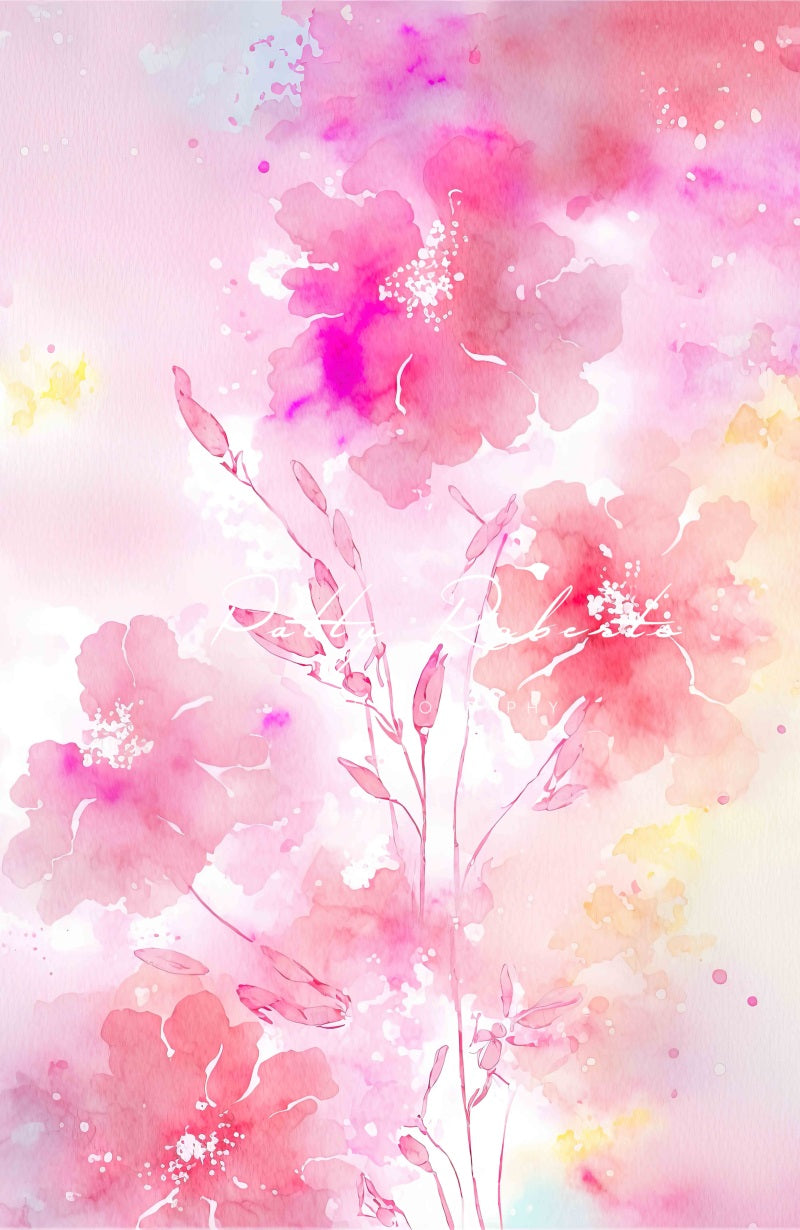 Kate Spring Pink Floral Blossoms Backdrop Designed by Patty Roberts