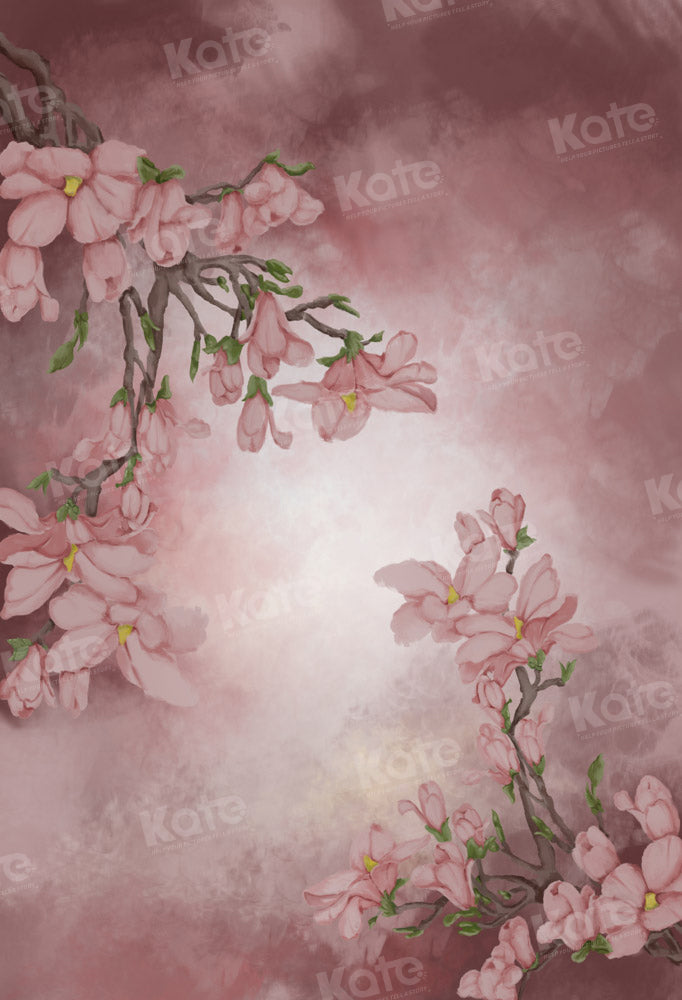 Kate Spring Fine Art Pink Floral Backdrop Designed by GQ