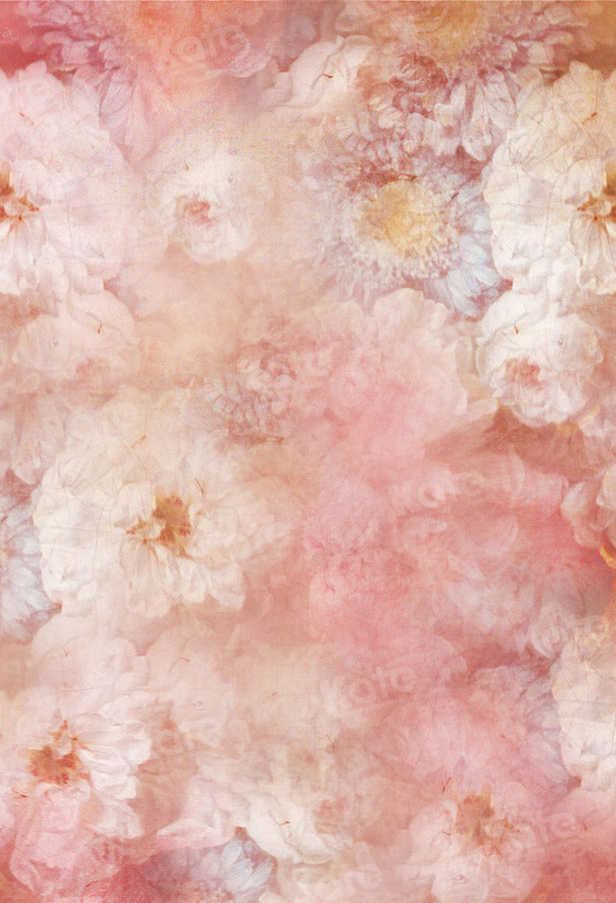 Kate Pink Vintage Flower Backdrop Portrait Designed by GQ