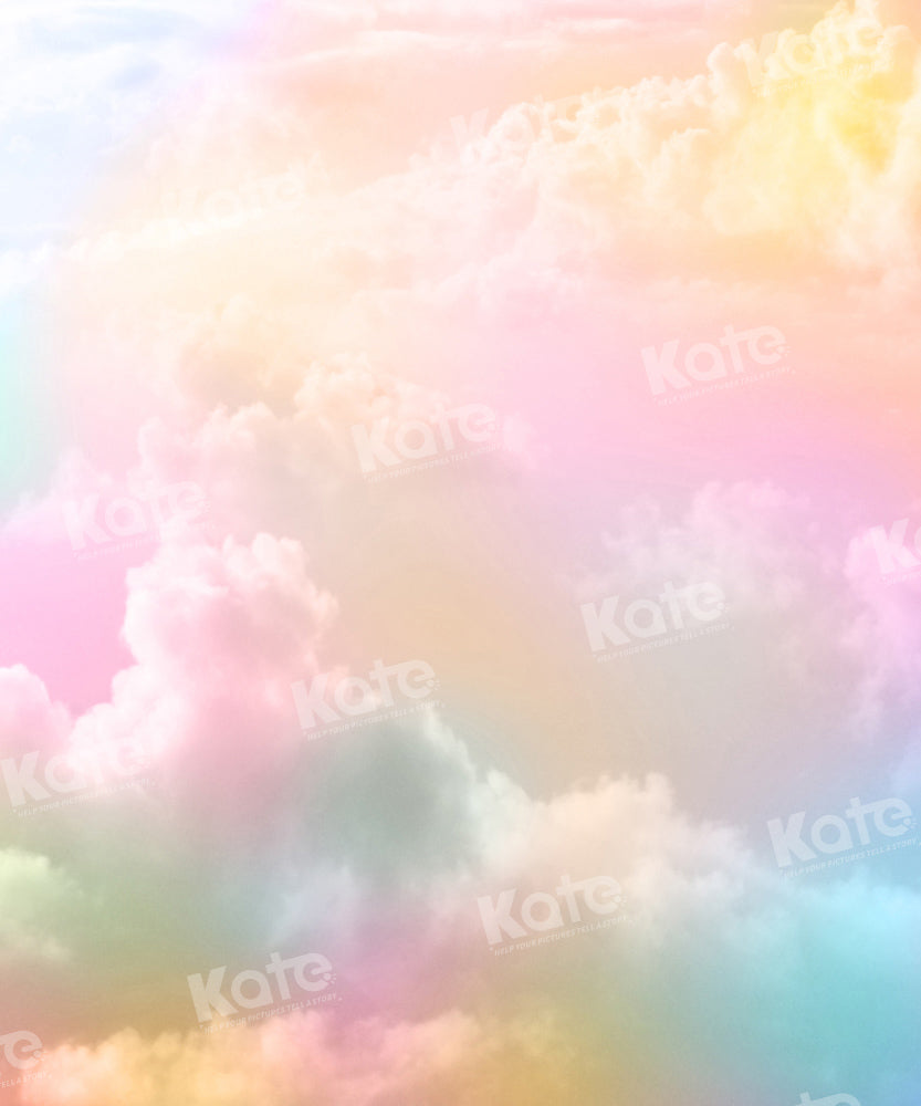 Kate Dreamy Clouds Color Sky Backdrop Designed by Chain Photography