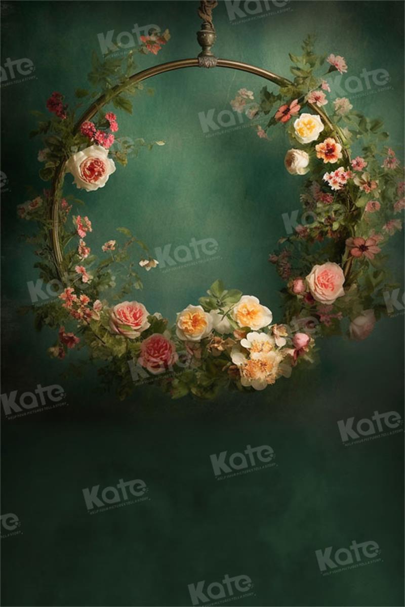 Kate Green Wall Garland Backdrop for Photography - Kate Backdrop AU