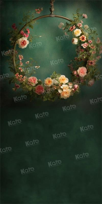 Kate Sweep Green Wall Garland Backdrop for Photography