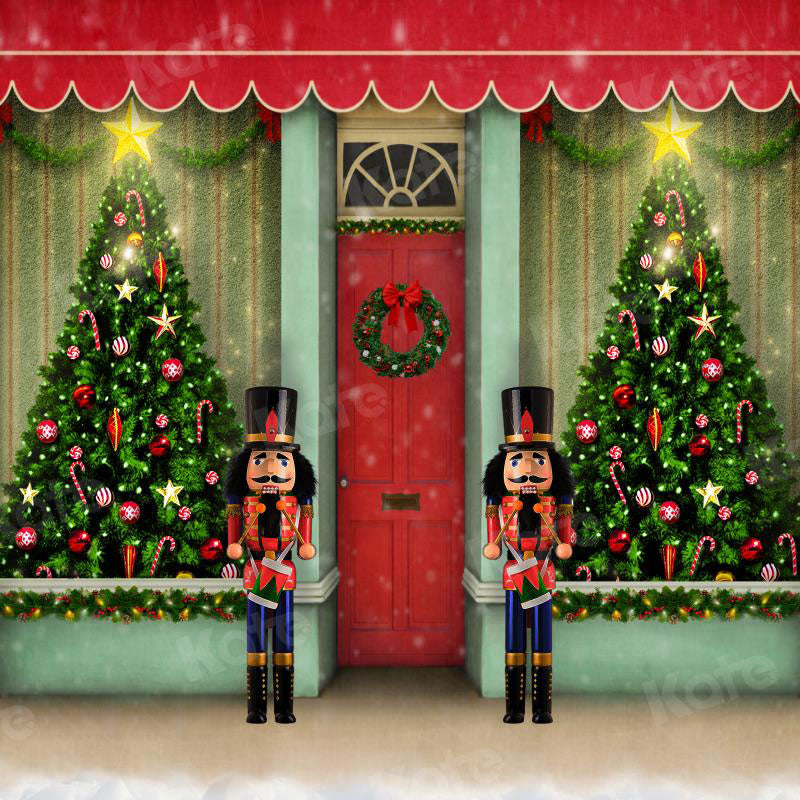 Kate Christmas Shop Front Backdrop for Photography - Kate Backdrop AU