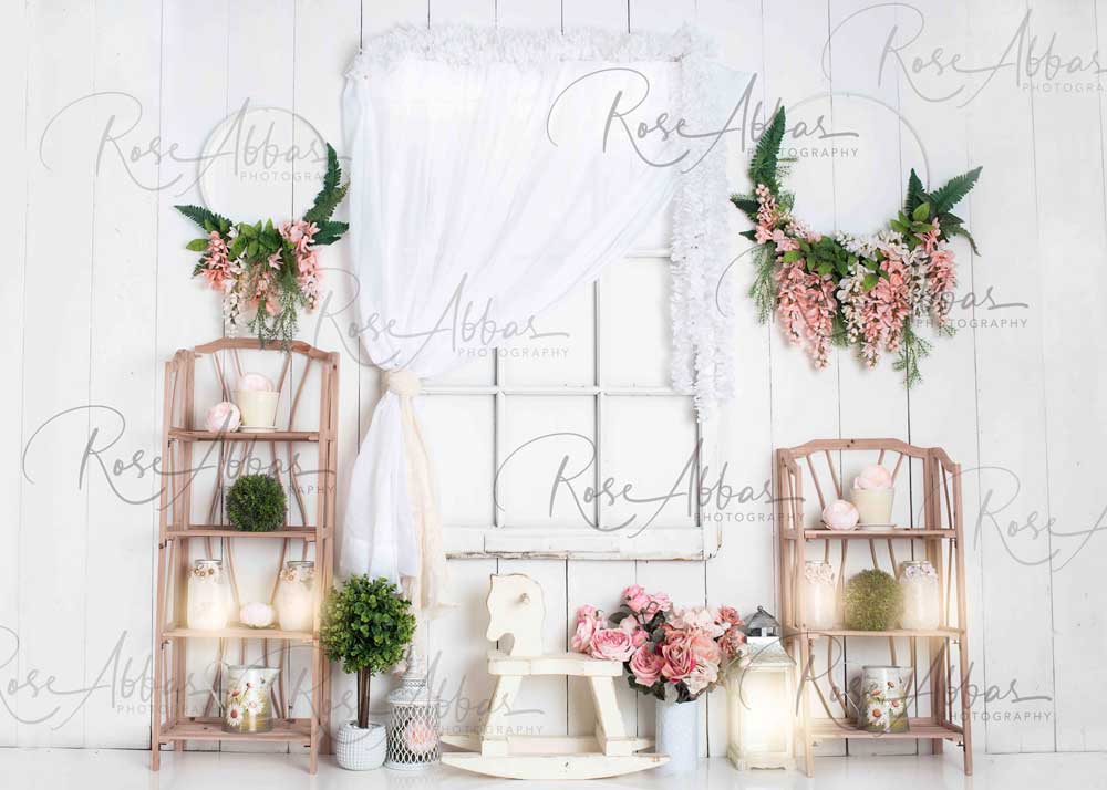 Kate Floral Little Girls Room Backdrop Designed By Rose Abbas