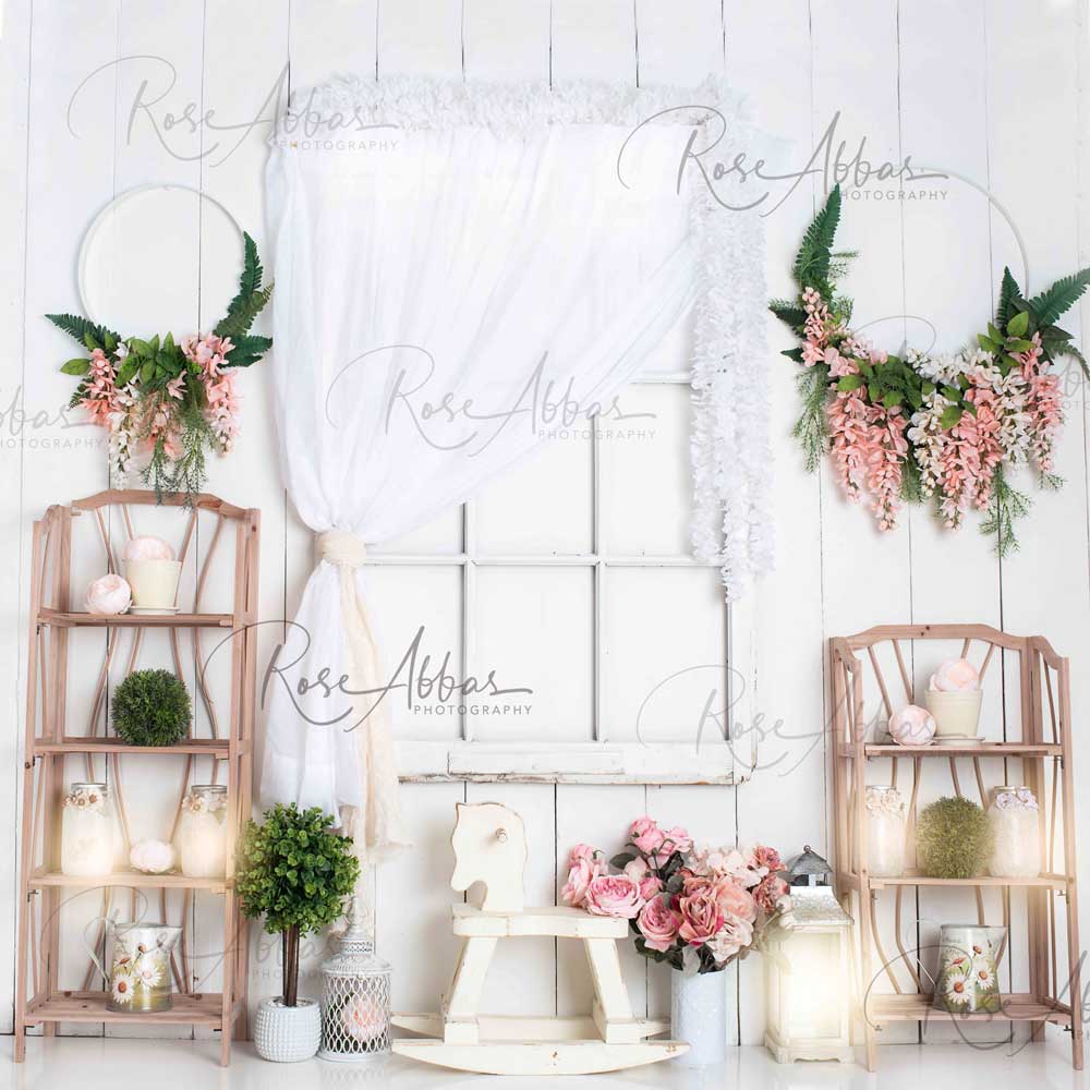 Kate Floral Little Girls Room Backdrop Designed By Rose Abbas