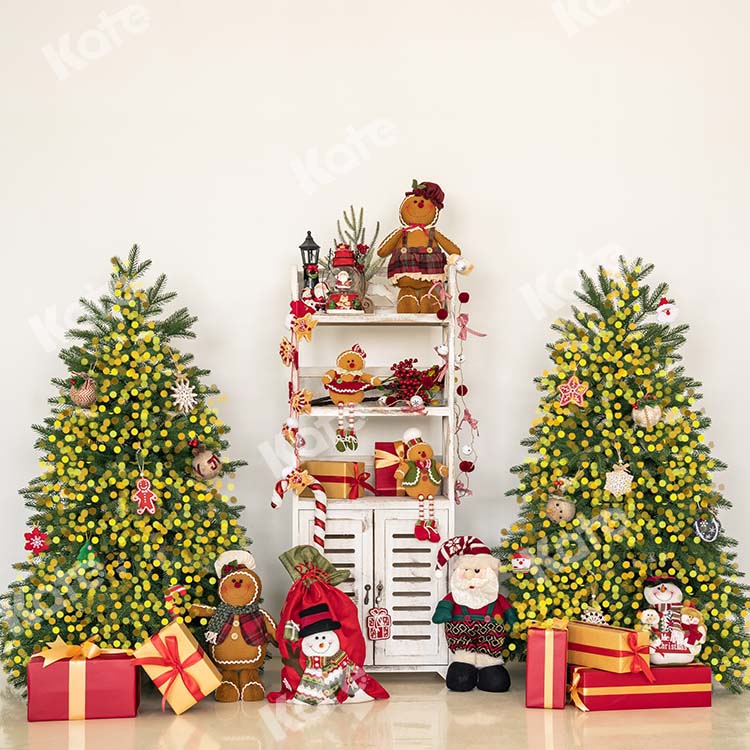 Kate Indoor Christmas Tree with Bear Gifts Backdrop Designed by Emetselch