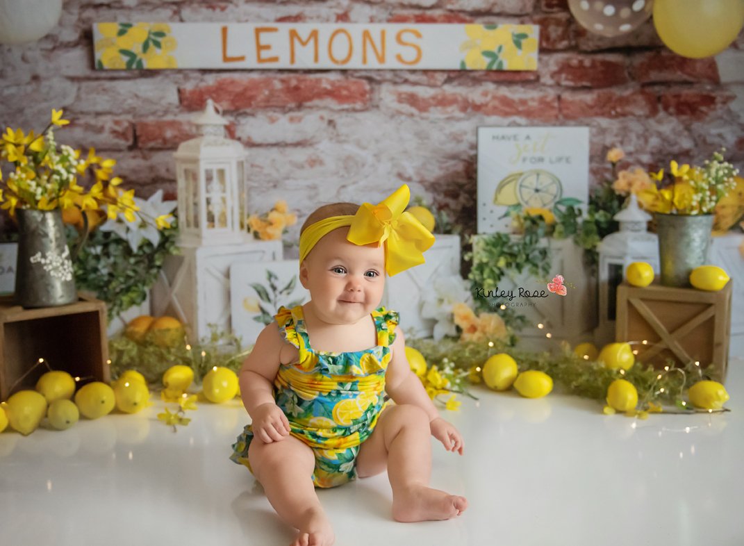 Kate Summer Lemons Fresh Backdrop Designed by Megan Leigh Photography