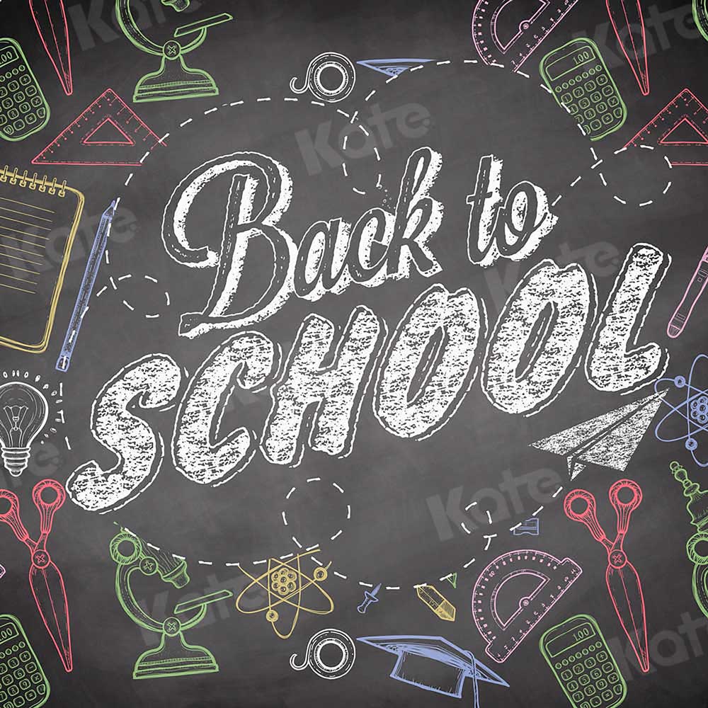 Kate Back To School Backdrop Blackboard for Photography - Kate Backdrop AU
