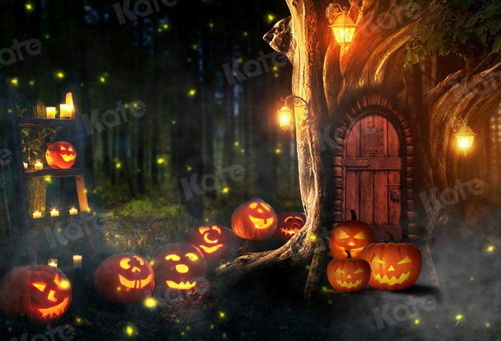 Kate Halloween Forest Night Backdrop for Photography - Kate Backdrop AU