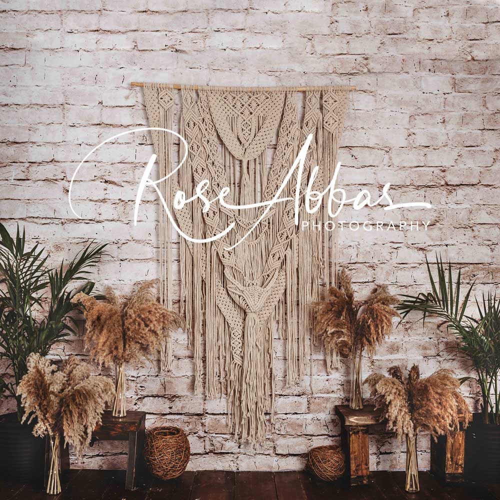 Kate Boho Plants Backdrop for Photography Designed By Rose Abbas