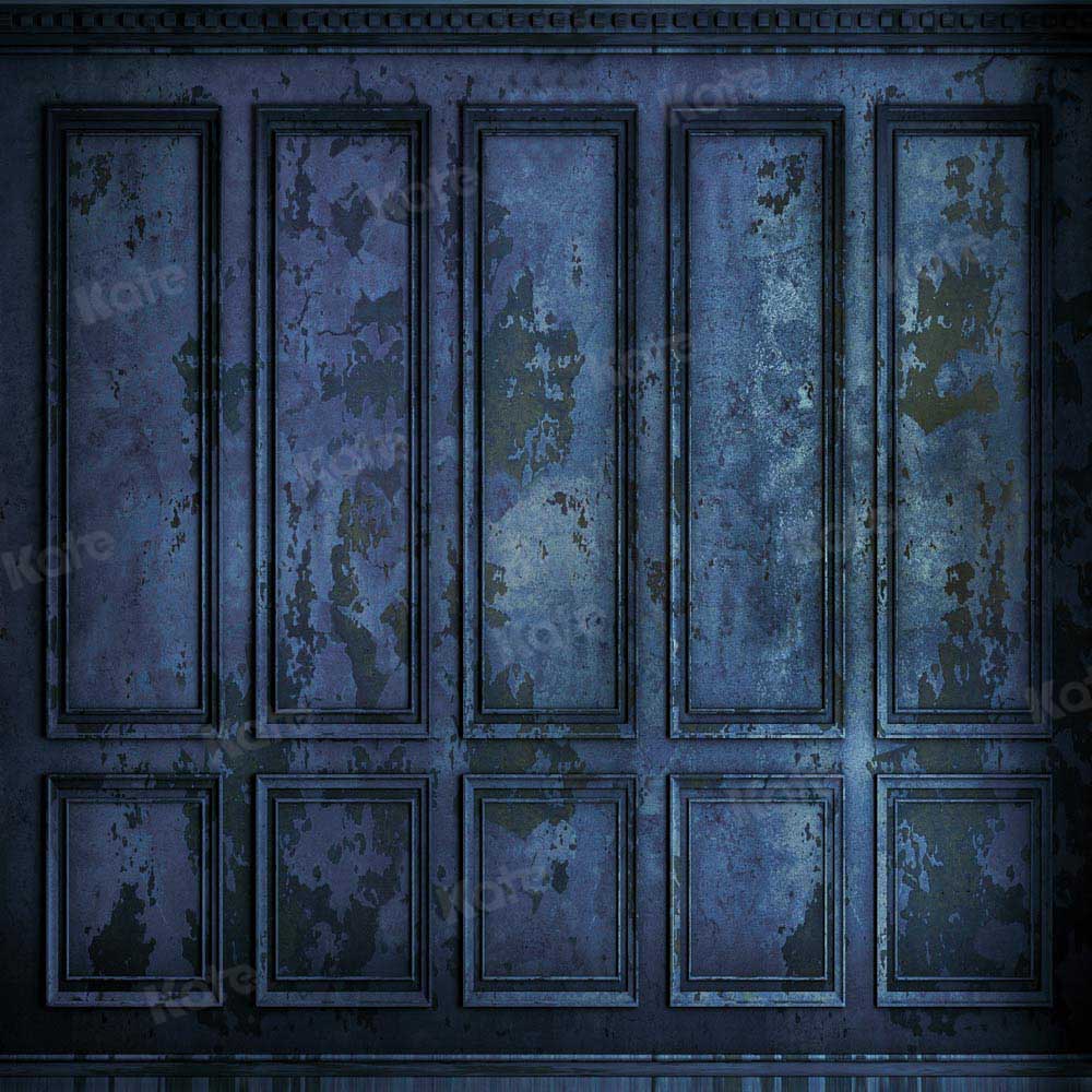 Kate Retro Wall Old Blue Backdrop Designed by Chain Photography - Kate Backdrop AU
