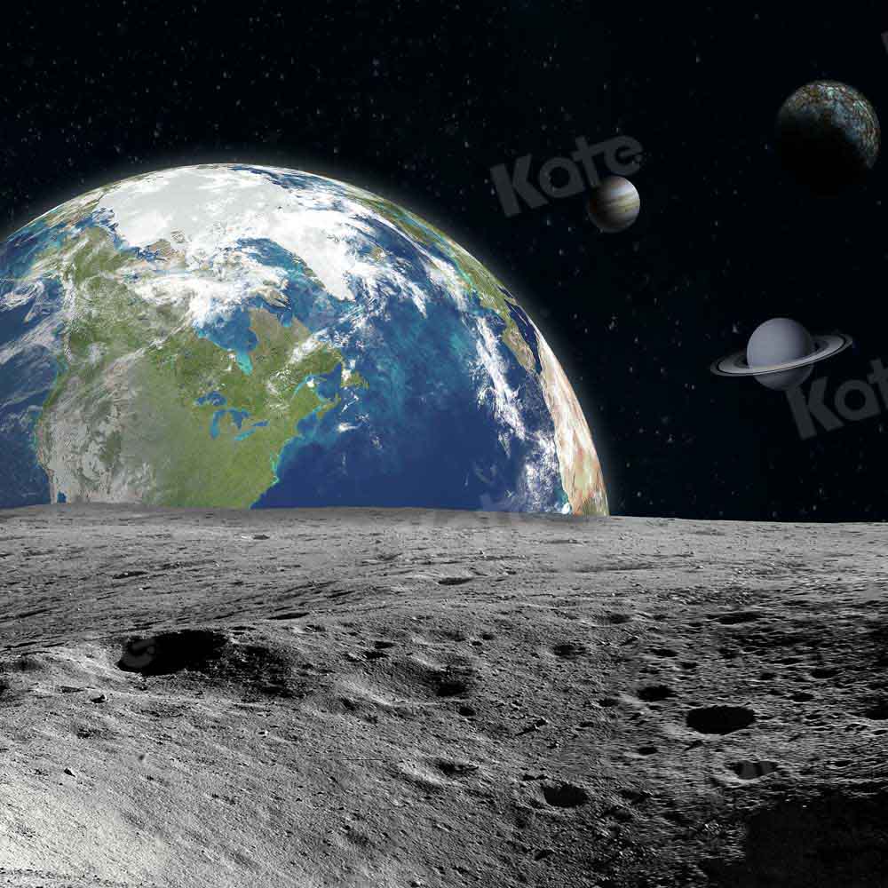 Kate Moon Surface Backdrop Earth Close-up Designed by Chain Photography - Kate Backdrop AU