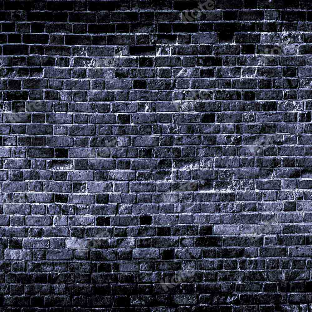Kate Black Brick Wall Backdrop Mottled Designed by Chain Photography - Kate Backdrop AU
