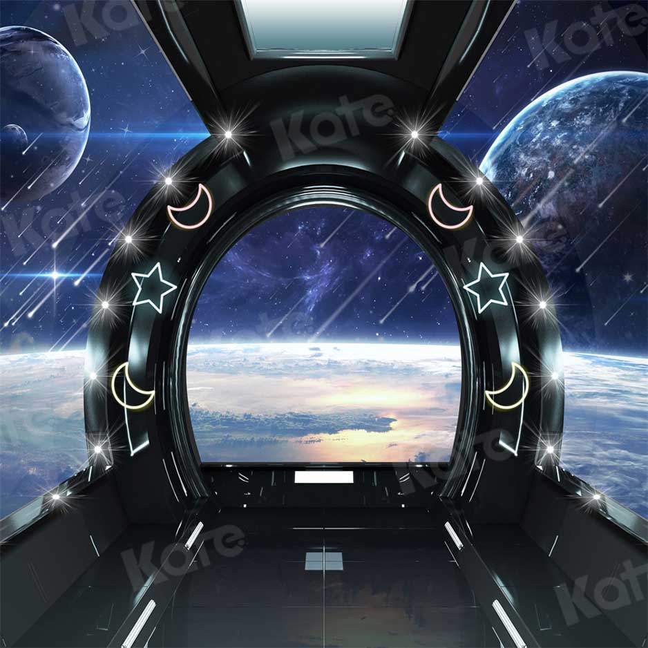 Kate Space Ship Backdrop Meteor for Photography - Kate Backdrop AU