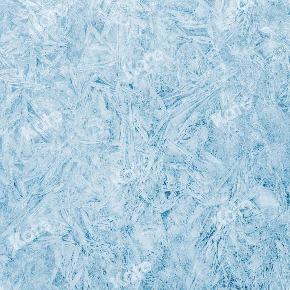 Kate Winter Christmas Abstract Backdrop Texture Ice Crystals Designed by Chain Photography